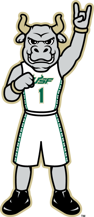 South Florida Bulls 2015-2022 Mascot Logo diy DTF decal sticker